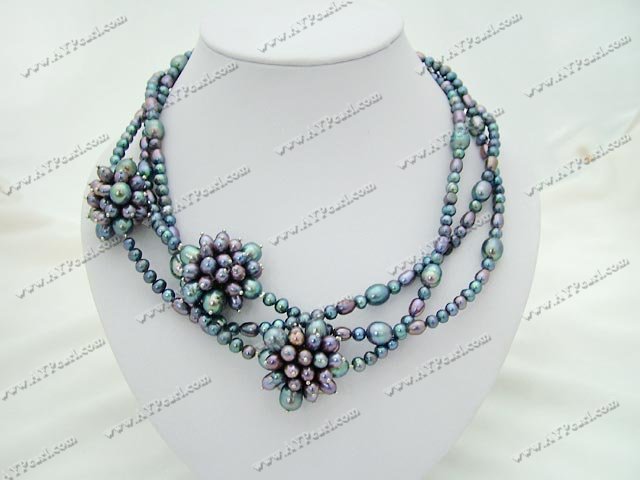 Black collier de perles