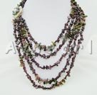Wholesale Gemstone Jewelry-garnet tourmaline necklace