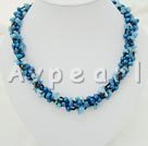 pearl blue jade necklace