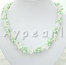 Pearl white crystal necklace