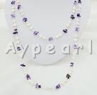 Pearl amethyst necklace