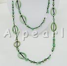 Wholesale Pearl aventurine shell necklace