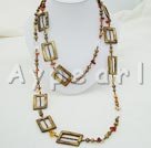 pearl agate necklace