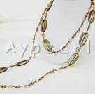 Wholesale pearl crystal agate shell necklace