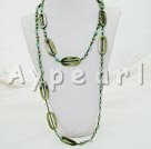 Wholesale pearl shell aventurine necklace