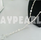 pärla skal handgjorda kristall halsband