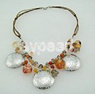 crystal agate necklace