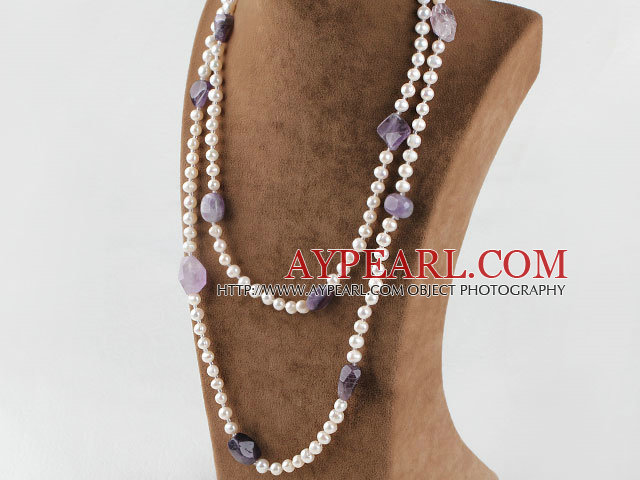Pearl Amethyst Halskette