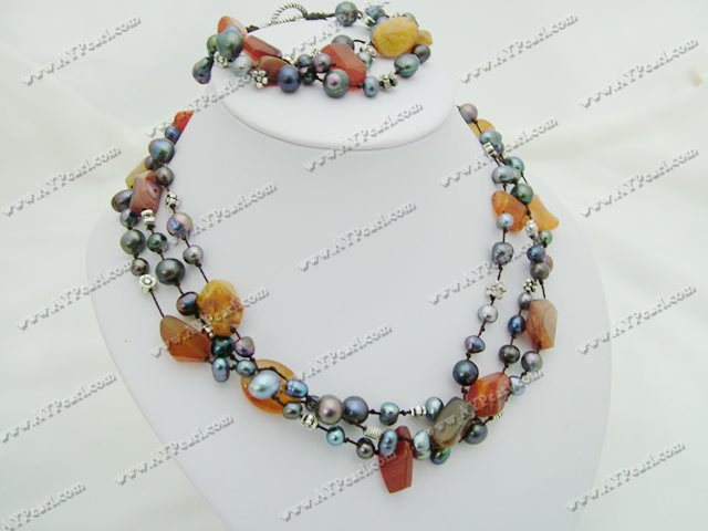 agate perles ensemble