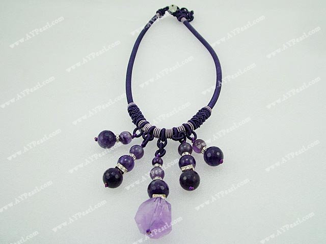 collier d'améthystes