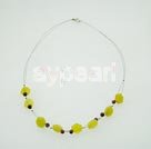 Wholesale garnet olive gem necklace