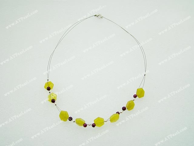 grenat collier perle d'olive