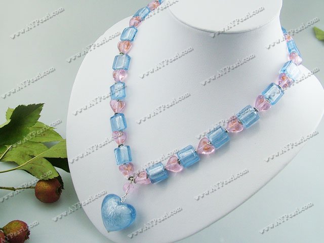 colored glaze necklace