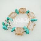 turquoise colored glaze bracelet