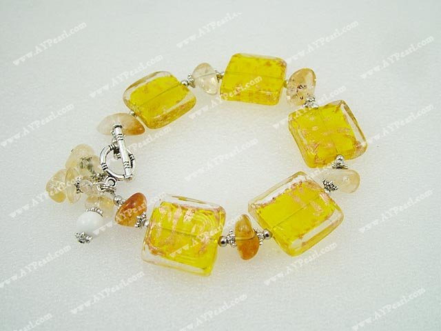 Wholesale Other Jewelry-colored glaze yellow crystal bracelet