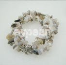 Wholesale grey agate bracelet