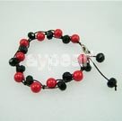 Wholesale black crystal blood stone bracelet