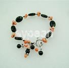 Wholesale coral black crystal bracelet