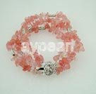 cherry quartz bracelet