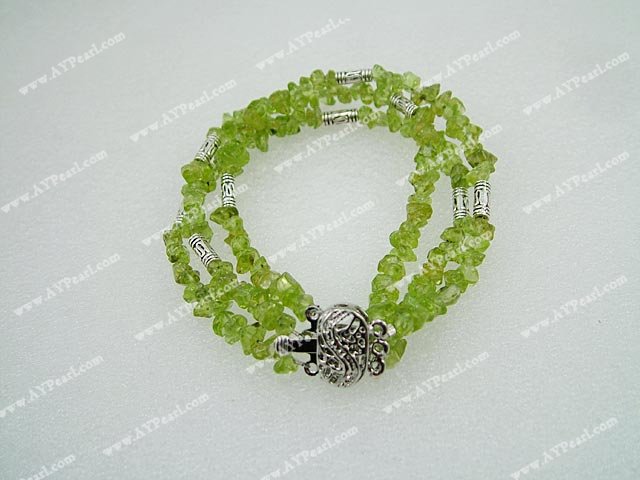olive gem bracelet