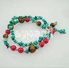 Wholesale turquoise coral tiger eye bracelet