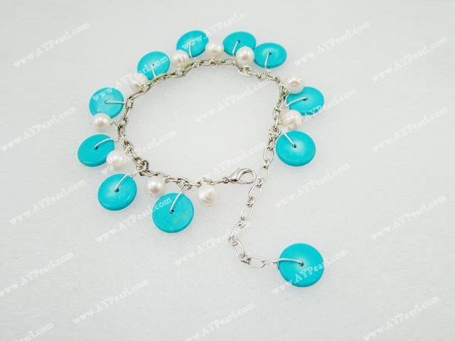 pearl turquoise bracelet