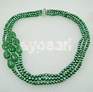 Wholesale pearl aventurine necklace