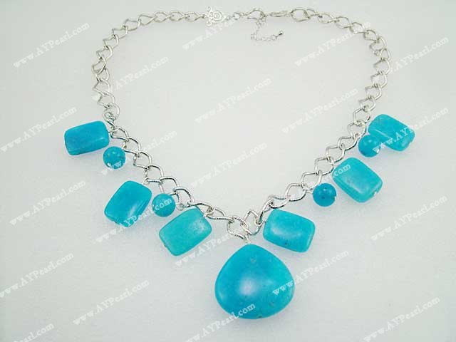 blue gem necklace