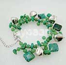 Wholesale Gemstone Jewelry-aventurine and blue jade bracelet