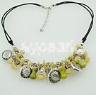 -smoky quartz yellow gem necklace