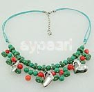 Wholesale coral turquoise necklace