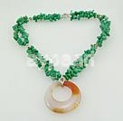 green gem agate necklace
