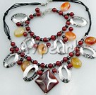 garnet agate set