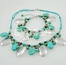 tiger eye turquoise set