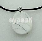 white turquoise pendant necklace