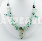 Wholesale Amazon gem garnet necklace