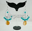 turquoise agate earring