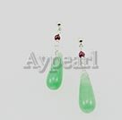 aventurine garnet earrings