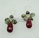 Wholesale Gemstone Earrings-flashing stone earrings