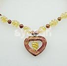 pearl colored glaze necklace