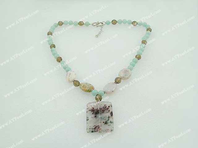 Amazon gem agate necklace