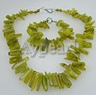 Wholesale Gemstone Jewelry-olive set