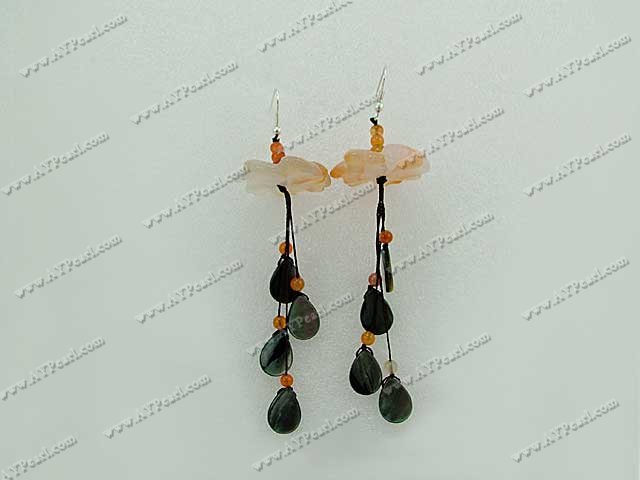 agate shell earring