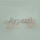 Wholesale Gemstone Earrings-rose quartz earrings