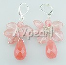 Wholesale Jewelry-cherry quartz earrings