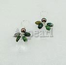 Wholesale pearl crystal agate earrings