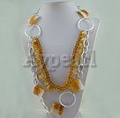 yellow jade yellow crystal necklace