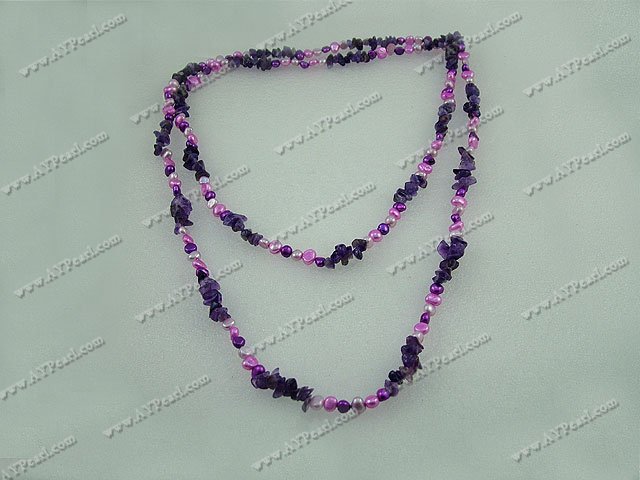 pearl amethyst necklace