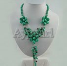 turquoise garnet necklace