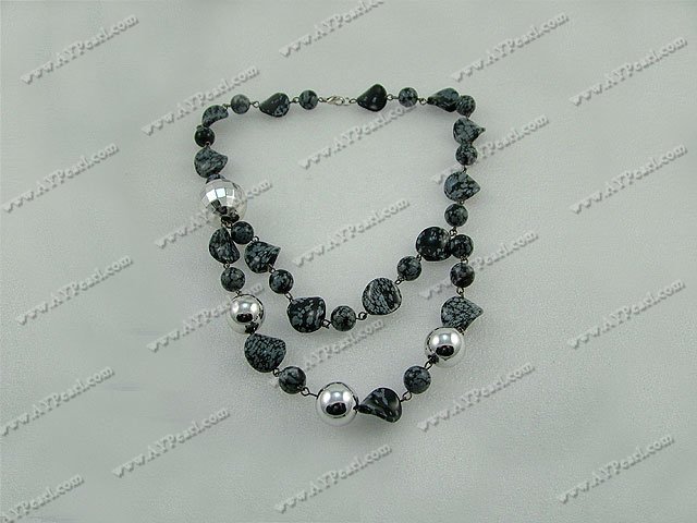 snow stone necklace